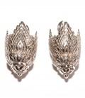 ANGKOR (BRASS SILVER PLATED ) - SOLD BY PAIR