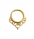 SEPTUM N°4- SILVER GOLD PLATED- 1,2 mm-