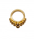 Septum 5 -1,2mm-Plain silver gold plated