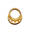 SEPTUM N°8 - SILVER GOLD PLATED- 1,2 mm