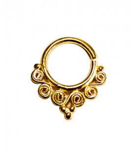 SEPTUM N° 69 - SILVER GOLD PLATED- 1,2 mm-