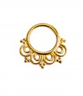 SEPTUM N°71- SILVER GOLD PLATED- 1,2 mm-