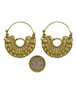 Brass Mexican earring