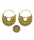 Brass Mexican earring