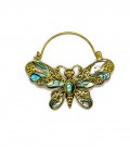 BUTTERFLY (abalone and brass)