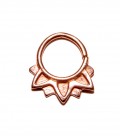 SEPTUM 81. SILVER ROSE GOLD PLATED