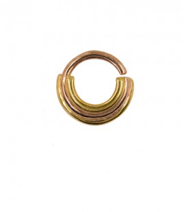 Septum 87- 1,2mm -Plain silver rose gold plated and gold.