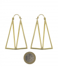 BRASS DESIGN EARRINGS by S.HECHES