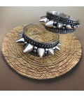 SPIKY TRIBE SILVER PLATED ****SALES***SOLDES