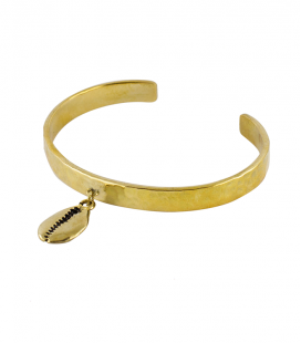 BRACELET CAURIS LAITON by S.HECHES