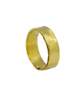 HAMMERED BRASS RING-SMALL